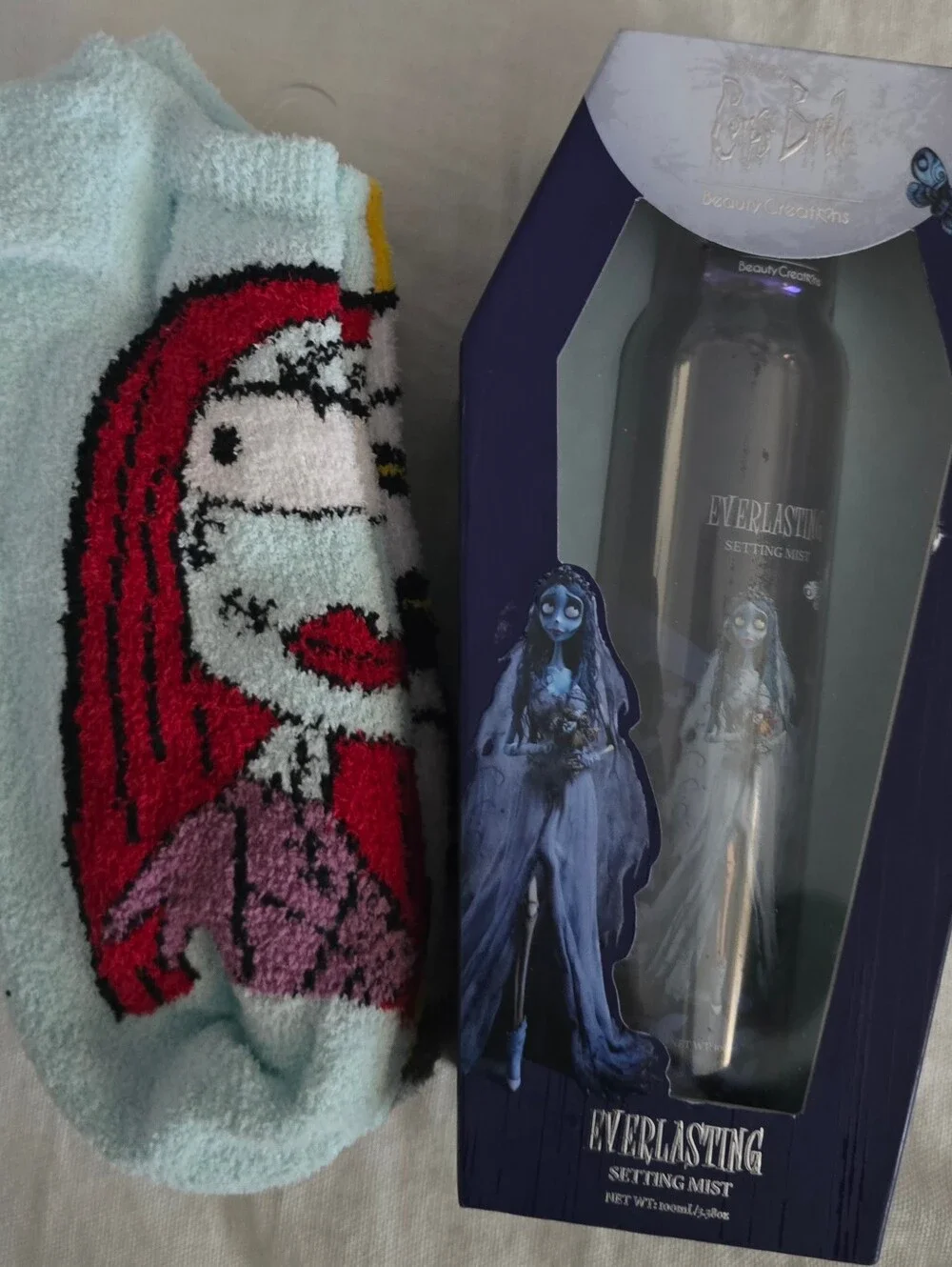 Disney Night Before Christmas Everlasting Mist & Ankle 3 Pair Socks Set